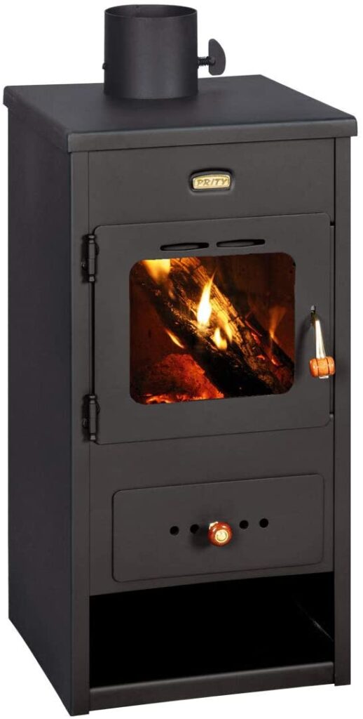Una estufa de leña es un sistema de calefacción sostenible. 